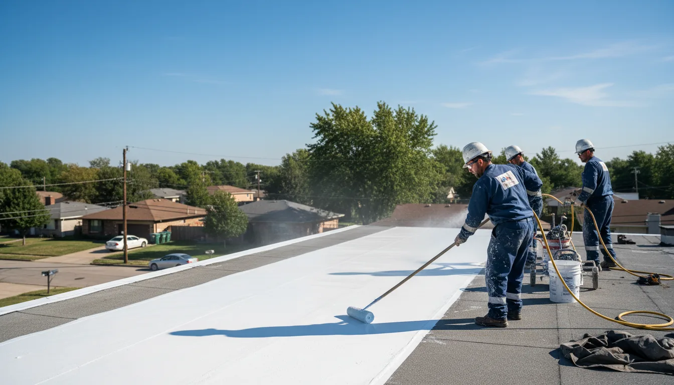 Commercial roof coating in Hadley, MI near me